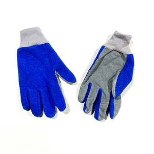 RAR Patagonia Fleece Wildleder Gummizug Handschuhe Vintage Made in USA Gr. M grau blau - Bild 1 von 3
