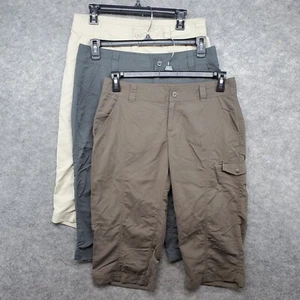 Columbia Pants Women's Size 10/12/10 Tan/Gray/Brown Lot of 3 Capri Hiking - Picture 1 of 18