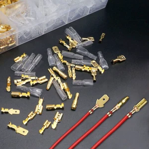 135× Spade Wire Crimp Terminal Connectors 2.8mm 4.8mm 6.3mm Male and Female Tool - Picture 1 of 12