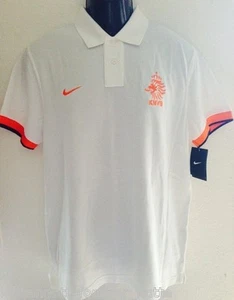 Polo Olanda Olanda Uomo Taglia L NIKE + NUOVA + 100% Cotone + KNVB - Foto 1 di 3