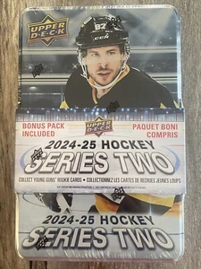 2024-25 UD Upper Deck Series 2 hockey Sealed 9 Pack tin Celebrini YG RC card ??? - Bild 1 von 3