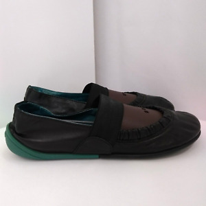 CAMPER Mary Jane Flats Size 38 US 7.5 Black Leather Shoes Ballet