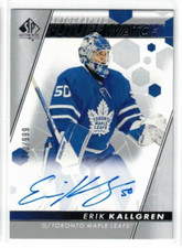 2022-23 SP AUTHENTIC ERIK KALLGREN FUTURE WATCH AUTO ROOKIE CARD 210/999 #129