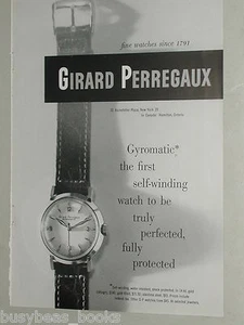 1951 Girard Perregaux Watch advertisement, Gyromatic wristwatches - Picture 1 of 3