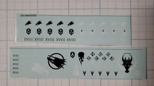 Warhammer 30k Space Marines Bits Legion Command Salamanders Transfers 2024 - Picture 1 of 4