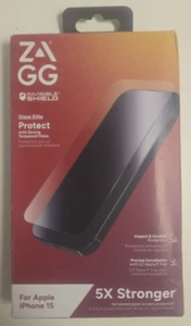 ZAGG InvisibleShield Glass Elite for iPhone 15 – Premium Tempered Glass - Picture 1 of 2