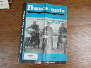 Revue FRANKREICH MOTORRAD Nr 19 APRIL 1955 MAGNAT-DEBON GAGNENT PARIS NICE 500cm³ - Bild 1 von 1
