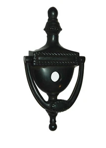 Llamador de puerta HIERRO FUNDIDO metal ornamentado decorativo herrajes tornillos incluidos vintage - Imagen 1 de 7