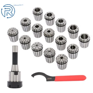 For Milling Drilling Machine 15Pcs R8 Shank ER40 Collet Chuck Spanner Collet Set - Picture 1 of 12