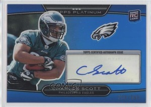 2010 Topps Platinum Blue Refractor /599 Charles Scott #54 Rookie Auto RC