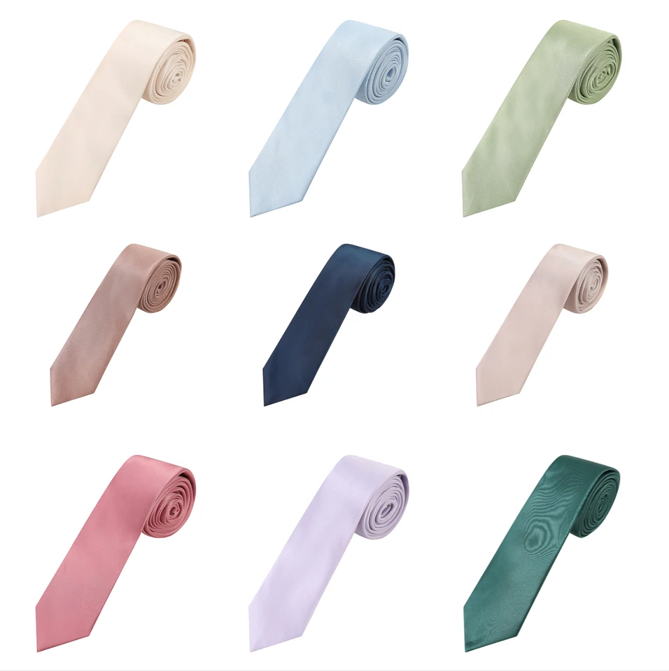 Mens Modern Classic Pastel Formal Wedding Business Necktie Tie - Image 1 of 1