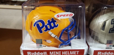 PITT PANTHERS PITTSBURGH YELLOW REPLICA MINI HELMET NCAA RIDDELL Cover