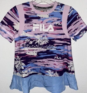 Top 3.1 Phillip Lim Fila Entrenamiento Peplum Rosa Azul XS Tenis - Imagen 1 de 7