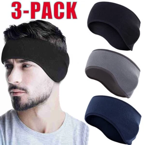 3PCS Ear Warmer Headband Fleece Winter Ear Muffs Running Headwrap for Women Men - Picture 1 of 13