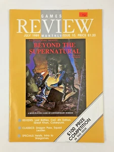 Games Review Monthly #10 July 1989 Beyond the Supernatural CoC 4th Cyberpunk - Picture 1 of 6