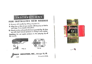 VINTAGE JENSEN PH-11 PHILCO PHONOGRAPH NEEDLE NEW OPEN-ENVELOPPE - Picture 1 of 1