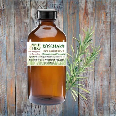ORGANIC ROSEMARY PURE ESSENTIAL OIL | Full Strength | .5 to 32 oz | Wholesale US - Image 1 of 4