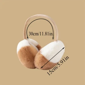 Women Windproof Warm Ear Warmers Foldable Ear Muff Plush Earmuffs Skiing Earflap - Picture 1 of 24