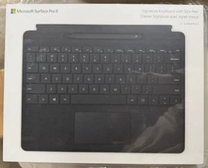 FRENCH LAYOUT -Microsoft Surface Pro X Signature Keyboard with Slim Pen - Black - Picture 1 of 3