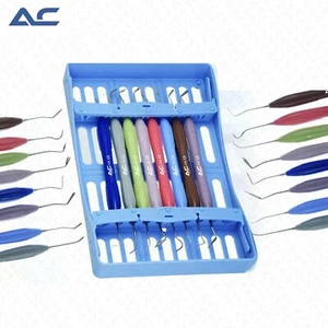 Azatek Composite Restorative Instruments Plastic Shaping Silicon Handle 8Pcs Set - Picture 1 of 12
