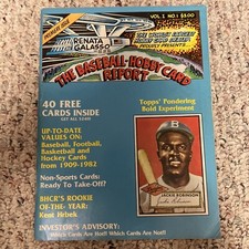 1982 Baseball Hobby Card Report Magazine T-206 Reprint Cards Inside Amazing Cond