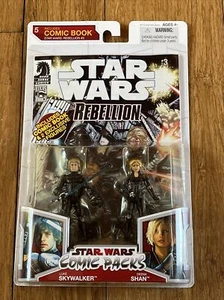 Paquete de cómics Hasbro Star Wars Rebellion #3 Luke Skywalker y Deena Shan 2009 nuevo en paquete - Imagen 1 de 6