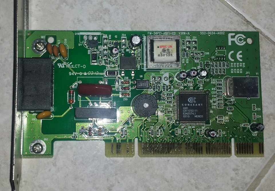 PCI CONEXANT MODEM FAX FM-56PCI-HSFI-CD V:RW-A - Image 1 of 1