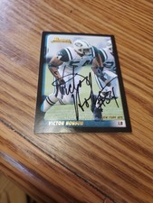 Victor Hobson Rookie Autograph On A  2003 Bowman With Coa Card