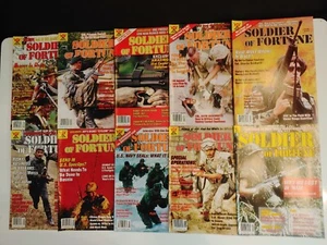 Lot (10) 1993 Soldier of Fortune Magazine Action Military Army Navy Marines War - Picture 1 of 12