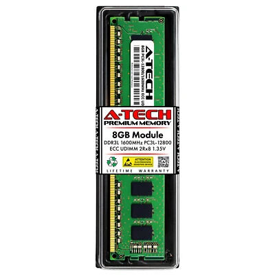 8GB DDR3L-1600 ECC UDIMM (KINGSTON KTL-TS316ELV/8G Equivalent) Server Memory RAM - Image 1 of 2