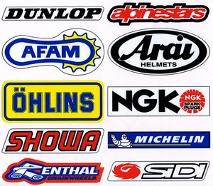 Motorcycle S1 Colour Laminated Swingarm Frame Stickers MX Sport 1 x sheet of 10 - Picture 1 of 1