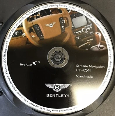 04 BENTLEY NAVIGATION CD-ROM 3W0919884AH BENTLEY NAVIGATION SCANDINAVIA. #BE-02 - Image 1 of 3