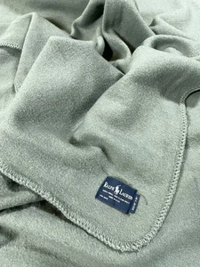 VINTAGE 90s Ralph Lauren 100% Wool Camp Blanket USA XL King Size 90 x 90 Green - Bild 1 von 10