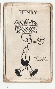 Vintage HENRY Cartoon Comic Exhibit Arcade Card 1949 Carl Anderson - Picture 1 of 2