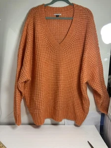 American Eagle Pullover Damen XL V-Ausschnitt Grobstrick Pulli kuschelig - Bild 1 von 10