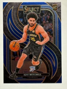 2024-25 Panini Select - Premier Level Ajay Mitchell #194 - Blue (RC) - Thunder - Bild 1 von 2