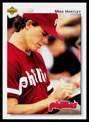 1992 Upper Deck #613 Mike Hartley Philadelphia Phillies - Image 1 of 2