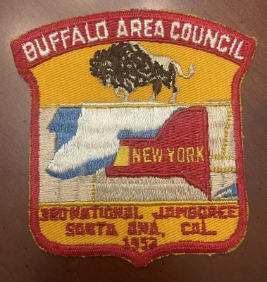 Buffalo Area Council 1953 National Jamboree Contingent Patch Ganosote 159 BSA  - Image 1 of 2