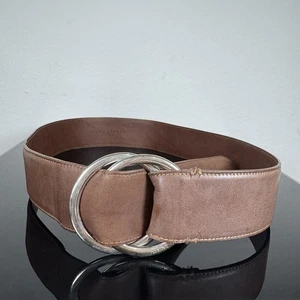 Ralph Lauren Collection Brown Leather Waist Belt Women's Size M Made in Italy - Picture 1 of 14