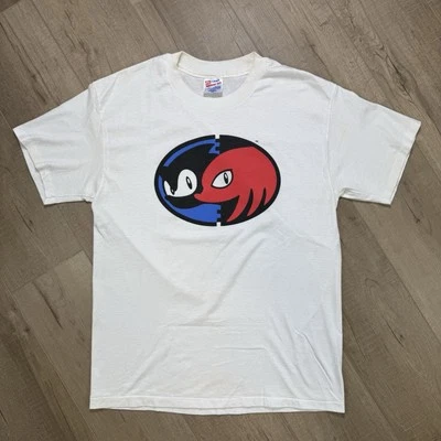 Винтажная промо футболка 1994 Sonic & Knuckles для видеоигр размер L одинарный шов  - Изображение 1 из 4