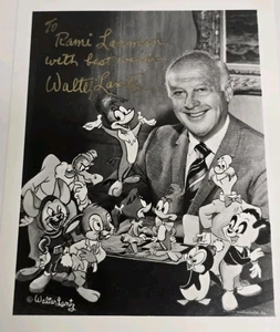Walter Lantz signed 5x7 Vintage Foto mit JG Autogrammen COA - Bild 1 von 3