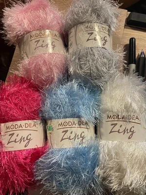 Moda Dea yarn ZING  - 1.76 oz each 80m/87yds - Several colors to choose from! - Image 1 of 4