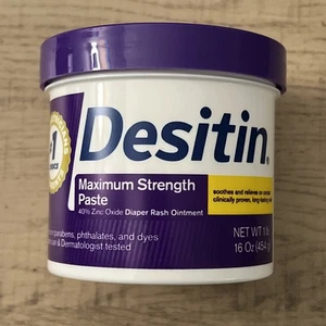 Desitin Maximum Strength Baby Diaper Rash Cream with 40% 1 Pound (Pack of 1)  - Picture 1 of 5