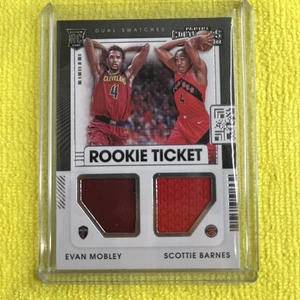 2021-22 Panini Contenders - Boleto de novato muestras dobles Scottie Barnes, Evan... - Imagen 1 de 2