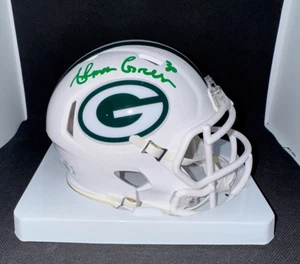 AHMAN GREEN signed auto GREEN BAY PACKERS SPEED Mini Football Helmet w/ COA JSA - Picture 1 of 7