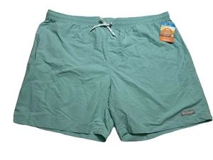 Neu mit Etikett Columbia Rapid Creek II Omni-Shade UPF-50 Herrenshorts Größe XXL grün - Bild 1 von 6