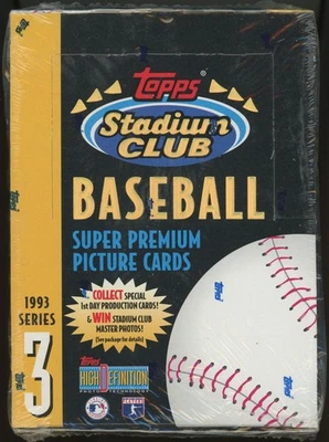 1993 Topps Stadium Club Baseball Series 3 24 Pack Box Factory Sealed - Image 1 of 2