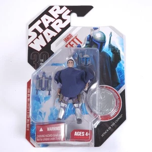 Figura de acción Hasbro Star Wars Jango Fett con poncho 2007 30 aniversario - Imagen 1 de 4