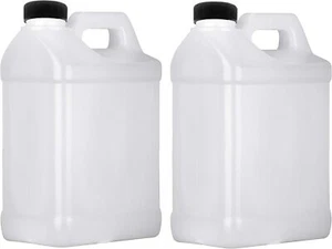 Plastic Jug 1 Gallon F-Style Storage Containers HDPE 2 Pack - Picture 1 of 3