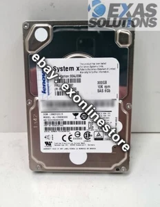 AL13SEB300 - 300GB 10KRPM SAS 6Gbps 2.5-inch HDD Lenovo/Toshiba (Zero Hours) - Picture 1 of 1